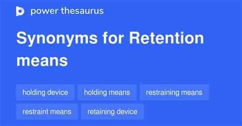 rétention traduction|retention synonyms in english.